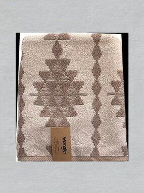 Wrangler Aztec Southwestern Bath Towel Color Beige